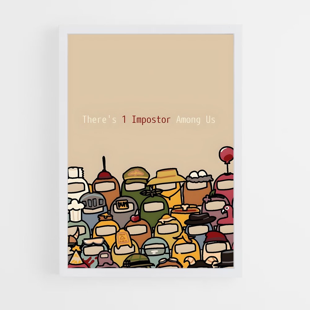 Poster La Foule Suspecte – affiche Among us (vue 3)